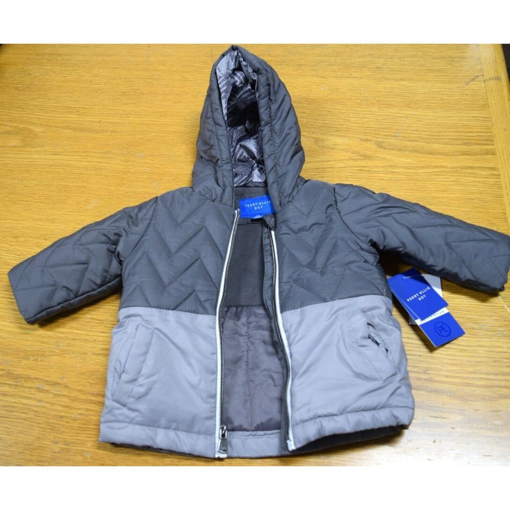 Perry Ellis Baby Boy Jacket CHARCOAL SIZE 12m NEW WITH TAGS
